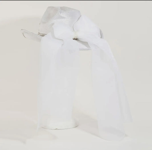 Crystal “BRIDE” Cowgirl Hat with Veil