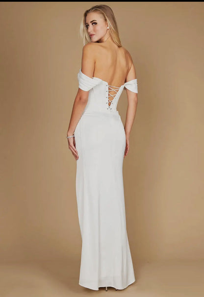 Annastasia satin corset Bride Gown