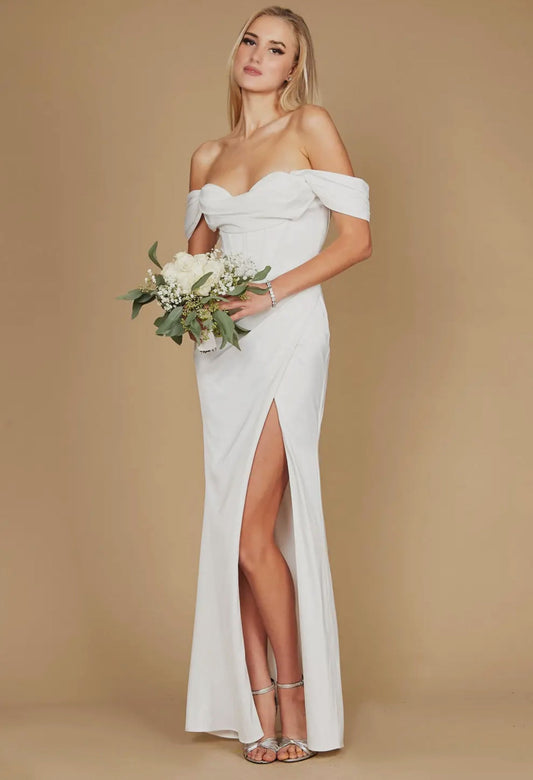 Annastasia satin corset Bride Gown